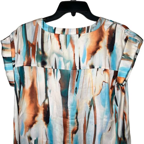 Lysse Sand Castle Pull On Shirt Tops Hangout Shores Size Medium - Picture 5 of 7